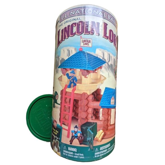 Lincoln Log L.L. Railroad Sets Mixed 87pc Lot - Picture 2 of 4